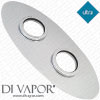 Ultra VPS003 Twin Oval Face Plate Chrome