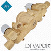 Ultra Triple Conc Valve Only No Thermostatic Cartridge Chrome