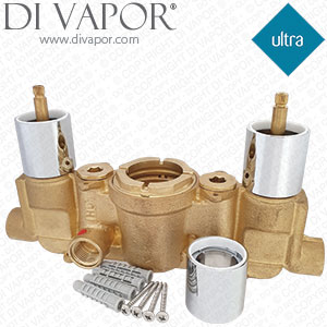 Ultra VRTRIP1 Triple Conc Valve Only (No Thermostatic Cartridge) - Chrome