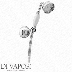Victorian Plumbing Victorian Shower Handset with Metal Hook & Hose - VSH01 - Spare Parts