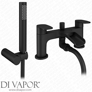 Victorian Plumbing Valencia Matt Black Waterfall Bath Shower Mixer incl. Shower Kit - VWFT3BLK Spare Parts