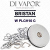 W-PLCH10-C Porcelain Brass Bath Plug Oval Link Chain S Ring and Triangle