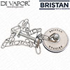 Bristan W PLCH5 C Porcelain brass basin plug oval