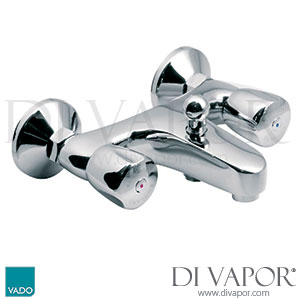 VADO WAR-223/CD-C/P Warwick Exposed 2 Hole Bath Shower Mixer Wall Mounted without Kit Spare Parts