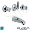 VADO Warwick Concealed 2 Way Bath Shower Mixer Spare Parts