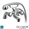 VADO Warwick Exposed Bath Shower Mixer Pillar Mounted Cradle Shower Kit Spare Parts