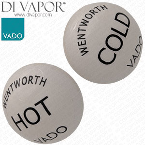 Vado WEN-INDICE-PR Indices for Wentworth Taps (Pair) High Dome