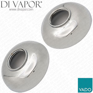 Vado Wentworth Deck Mounted Basin Tap Shroud Pair (for Hot & Cold Sides) - 67mm