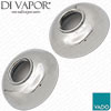 Vado Wentworth Deck Mounted Basin Tap Shroud Pair (for Hot & Cold Sides) - 67mm