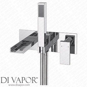 Victorian Plumbing Monza Wall Mounted Bath Tap with Shower - Chrome - WF005 Spare Parts