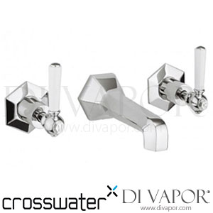 Crosswater WF131WNC_LV Waldorf White Lever Basin 3 Hole Set Tap Spare Parts