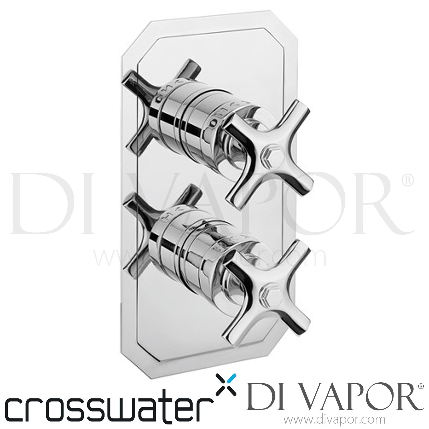 Crosswater WF2000RC_LV_VS+ Waldorf Thermostatic Shower Valve with 2 Way