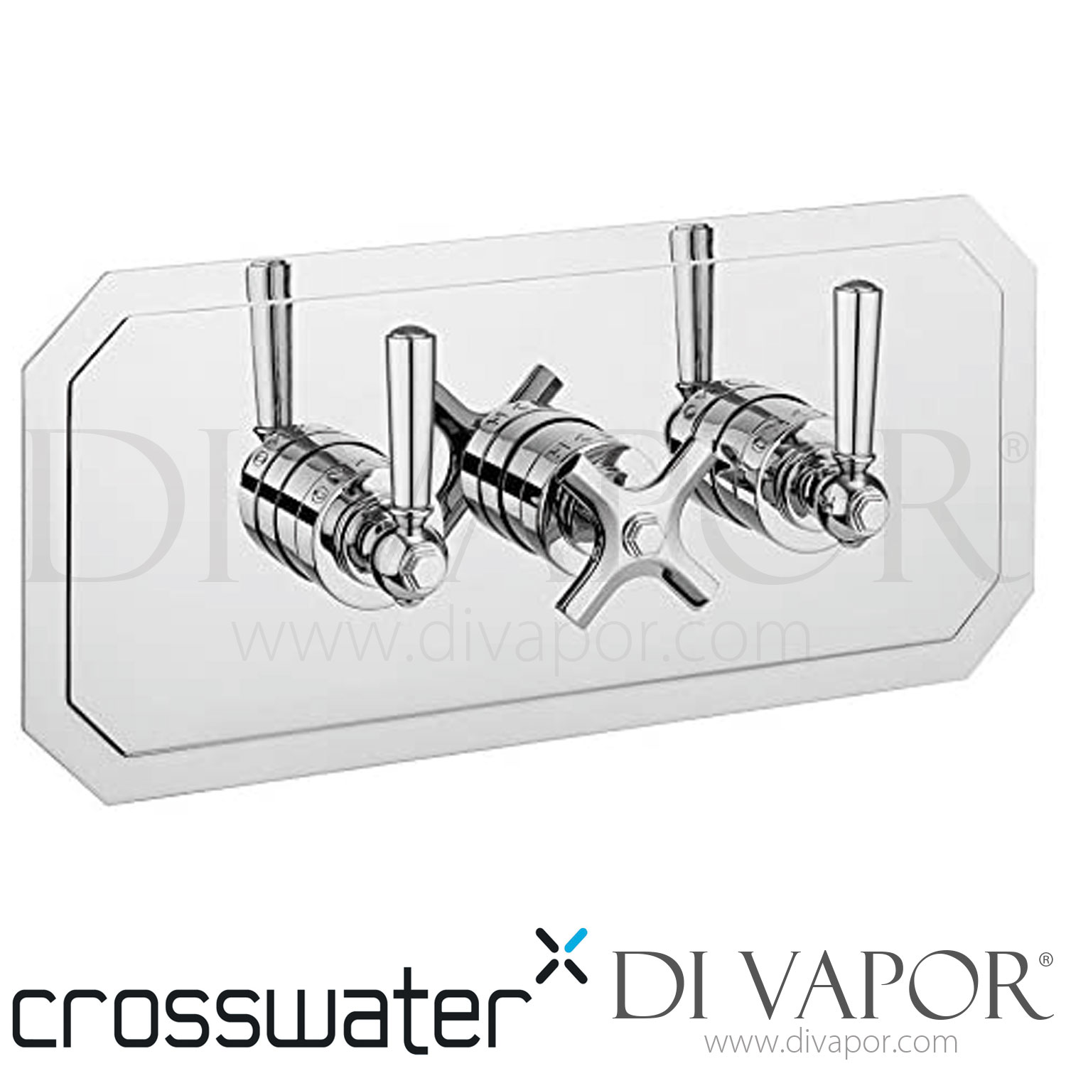Crosswater WF3001RC_CLV+ Waldorf Art Deco Chrome Lever Triple Thermostatic Shower Spare Parts