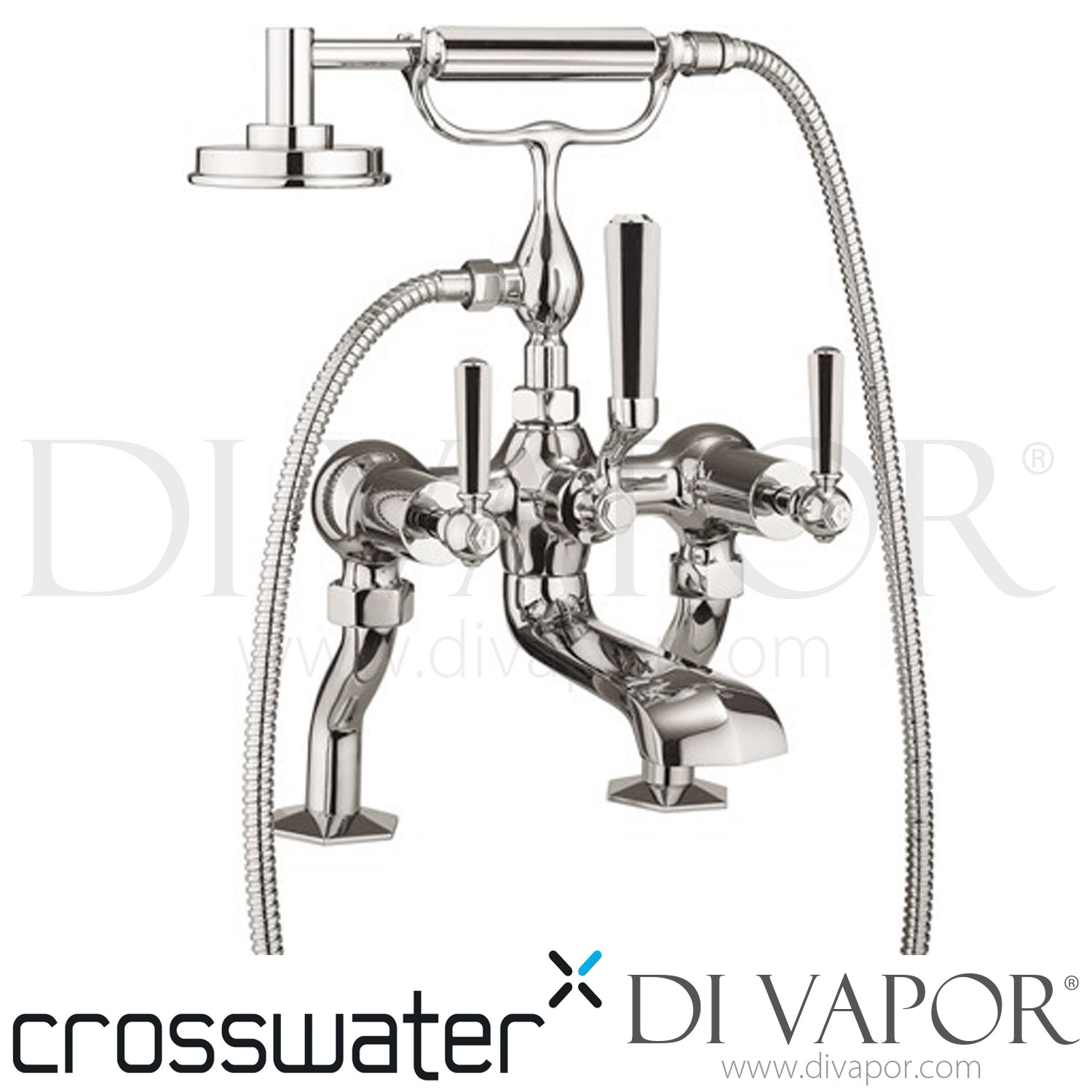 Crosswater WF422DC_CLV+ Waldorf Lever Bath Shower Mixer with Kit Spare Parts
