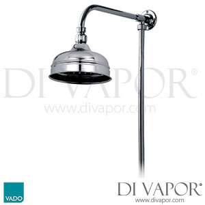 VADO WG-16202-C/P Traditional Rigid Riser Kit with 150mm (6 ) Shower Head Spare Parts