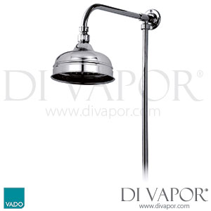 VADO WG-16202A-C/P Traditional Rigid Riser Kit with 200mm (8 ) Shower head Spare Parts