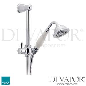 VADO WG-16203V2-C/P Traditional Slide Rail Shower Kit 600mm Slide Rail and 150cm Shower hose Spare Parts
