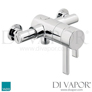 VADO WG-179M-CP Exposed Thermostatic Mini Concentric Shower Valve 1/2