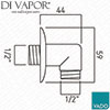 Vado Wall Outlet Diagram