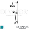 VADO Rigid Riser Kit with 200mm 8 Shower head Shower Handset Diverter Spare Parts