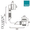 Vado WG-71389-MW Bath Waste & Overflow - Matt White