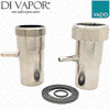 Vado CAPSULE Adaptor WG-CAPSULE/ADAPTOR Waste Adapters - Brushed Nickel