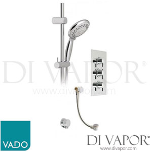 VADO WG-CELBOX128/41/S-C/P Celsius Concealed 3 Handle Thermostatic Valve with Shower Kit Spare Parts
