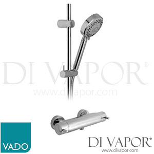 VADO WG-CELBOX149-3/4-C/P Celsius Wall Mounted Exposed Thermostatic Shower Valve 3/4