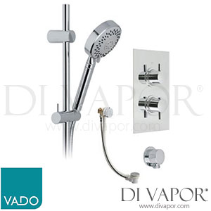 VADO WG-CELBOXSQ/41/NP-C/P Celsius Concealed Thermostatic Valve with Kit Spare Parts