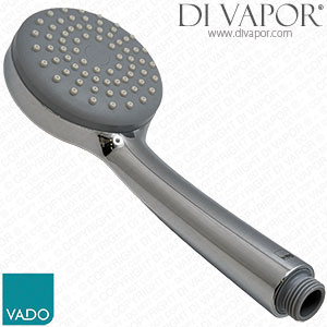 Vado WG-HANDSET/SF-RO-CP Single Function Round Shower Handset with Removable Cover Chrome