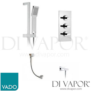 VADO WG-NOTBOX128/41E/V-C/P Notion Concealed 3 Handle Thermostatic Shower Valve Spare Parts
