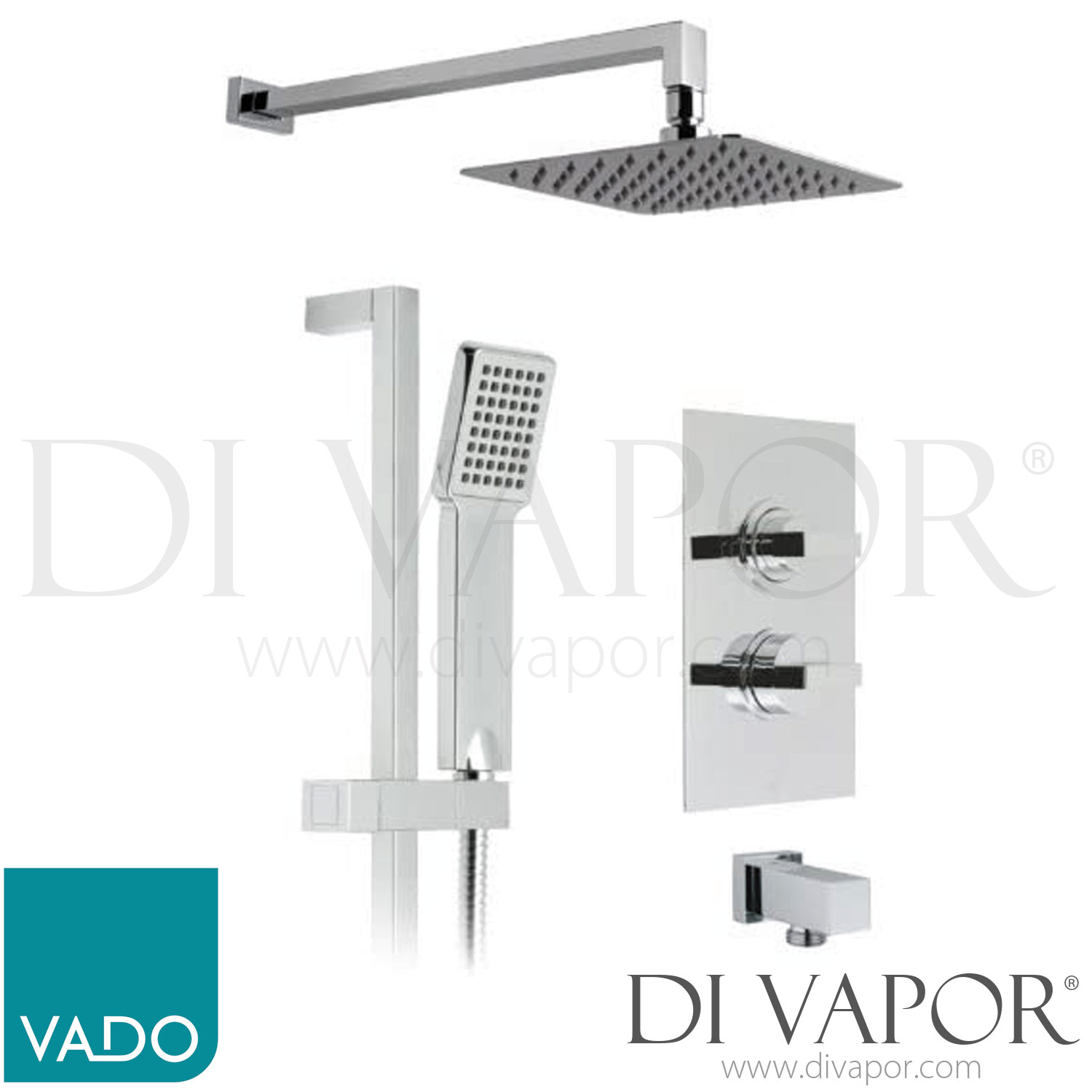 VADO WGNOTBOX/2C/P Notion Concealed Thermostatic Valve with Shower Kit Spare Parts