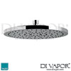 VADO Saturn Single Function Round Fixed Shower Head 254mm Spare Parts