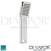 VADO Rectangular Single-Function Rub-Clean Shower Handset Spare Parts
