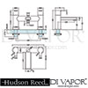 Hudson Reed Willow Bath Shower Mixer Shower Kit Dimensions