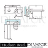 Hudson Reed Willow Wall Mounted Single Lever Basin Mixer Tap Dimensions