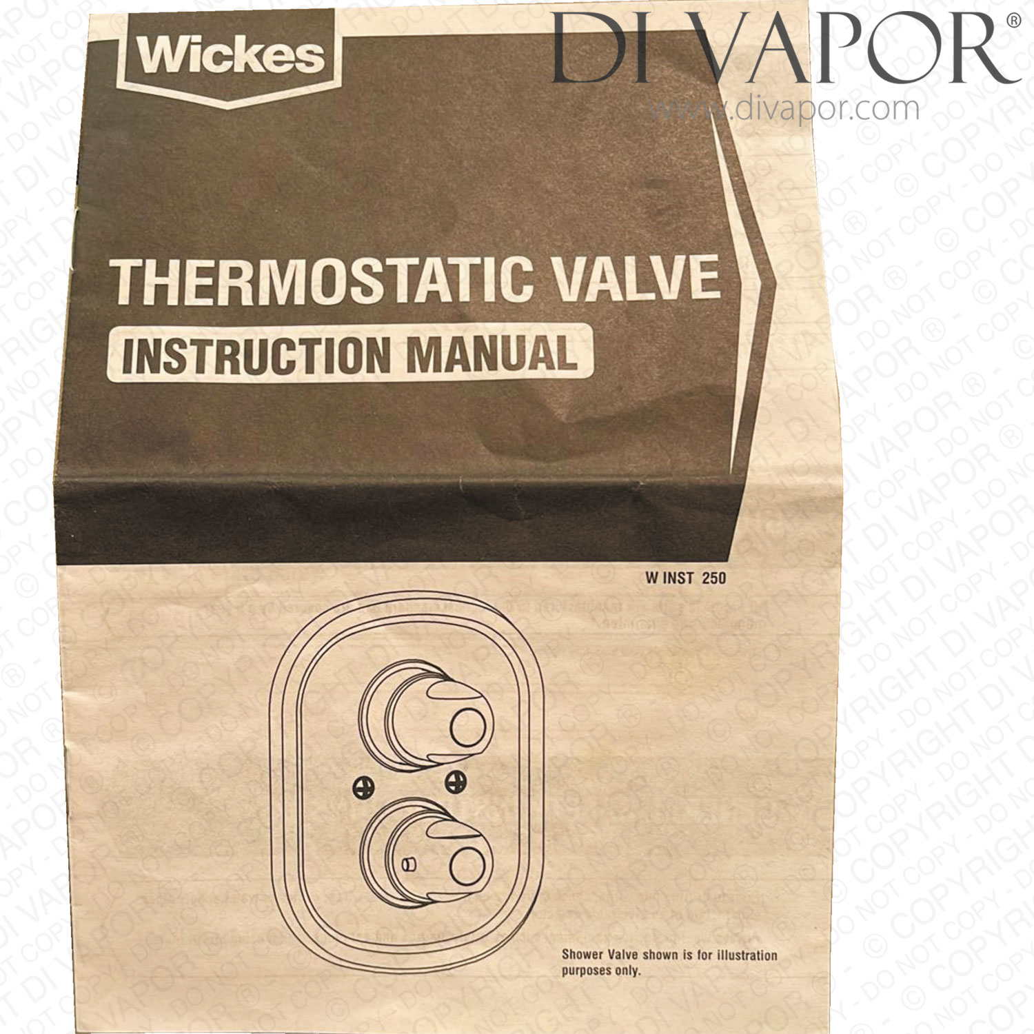 Wickes W INST 250 Thermostatic Shower Valve Thermostatic Cartridge