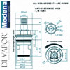 Wickes Modena Cold Tap Cartridge Diagram