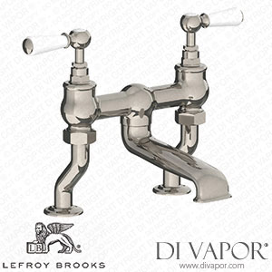 Lefroy Brooks Classic Deck Mounted Bath Bridge Filler With White Levers (Wl 1107) Spare Parts