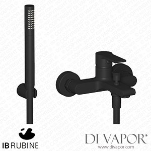 IB Rubinetti WN250NP Why Not? Wall Mounted Bath Filler Complete with Shower Kit Spare Parts