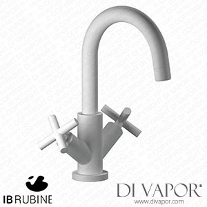 IB Rubinetti WO205BO Wow Monohole Washbasin Mixer with Two Handles Complete with Drain Spare Parts