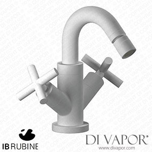 IB Rubinetti WO225BO Wow Monohole Bidet with Two Handles Complete with Drain Spare Parts