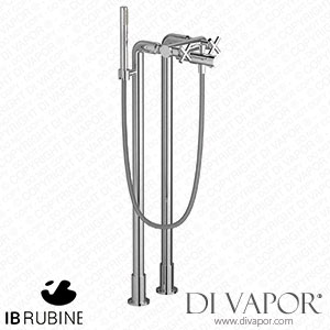 IB Rubinetti WO700CC Wow Freestanding Two Columns Bath Filler with Shower Kit Spare Parts