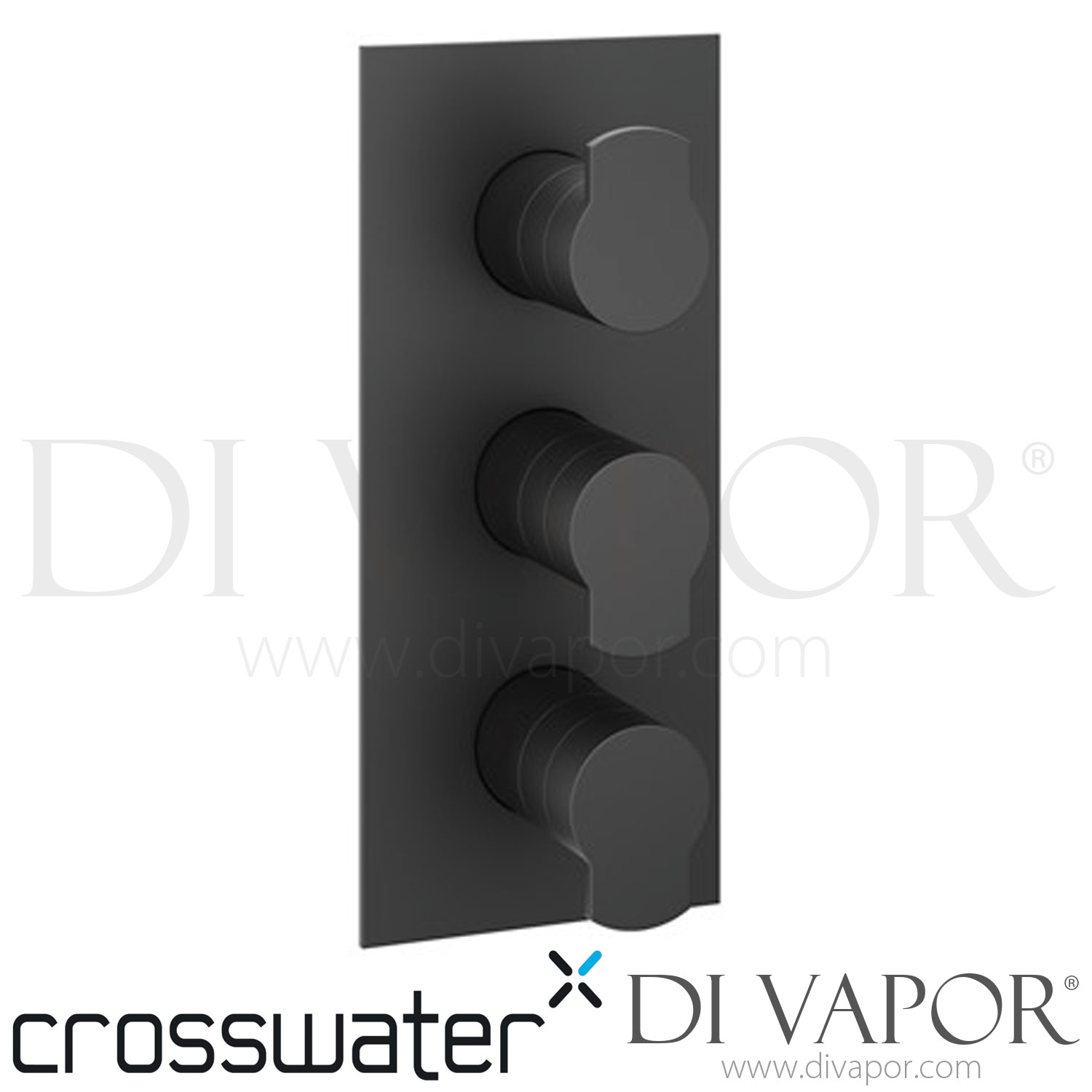 Crosswater WP3001RC Wisp Thermostatic Shower Valve with 3 Way Diverter