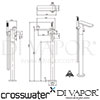 Crosswater WP418TFM Diagram