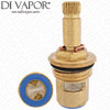 22 Spline, 1/2 Inch, 51mm Tap Cartridge, Anti-Clockwise Open - Threaded Flange