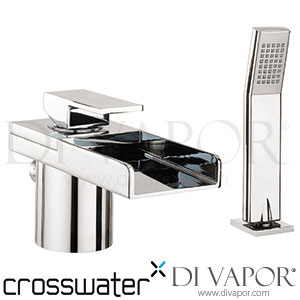 Crosswater WSX410DC Water Square Lights Monobloc Bath Shower Mixer w/ Lights & Kit Spare Parts