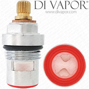 IXIA Flow Cartridge - 47mm - 1/2 Inch BSP - 18 Spline - Clockwise Turn to Open