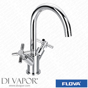 Flova XLBAS Xl Mono Basin Mixer with Slotted Clicker Waste Set Spare Parts