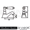 Hudson Reed Ultra Bloomsbury Basin Taps Dimension